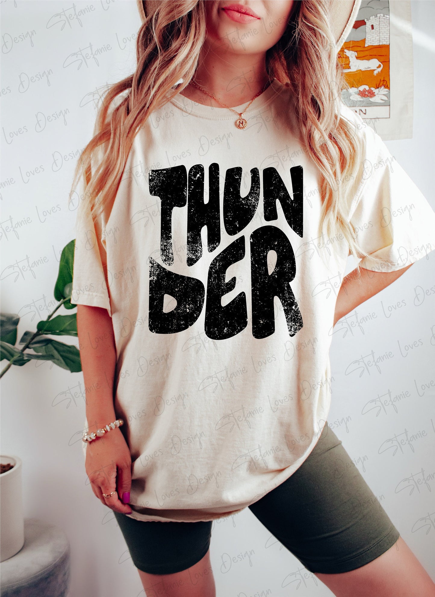 Thunder stacked png, Distressed Thunder Mascot png, Digital Design, Thunder High School mascot