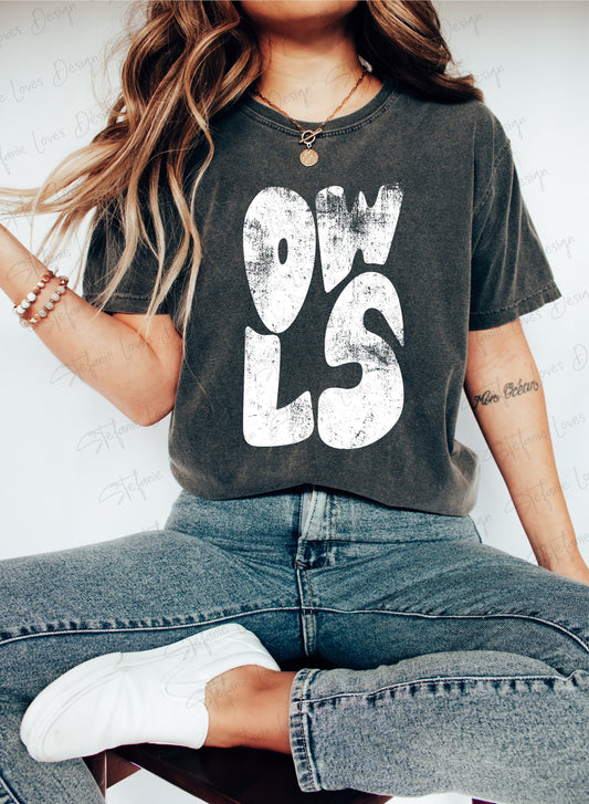 Owls png, Distressed Owls png, Digital Design, Owls High School, Owls Football