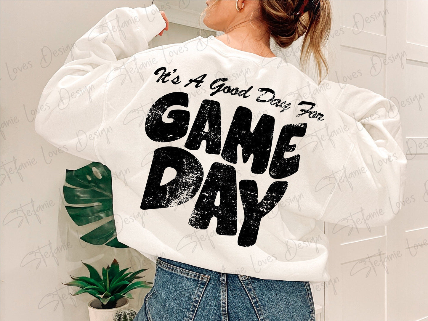 It's A Good Day For Game Day png, Distressed png, Sports png, Digital Design