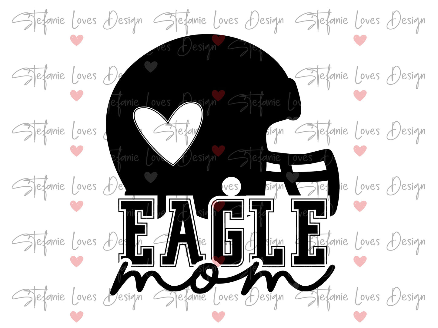 Eagle Mom Helmet svg and png, Eagles Mom svg, Digital Design