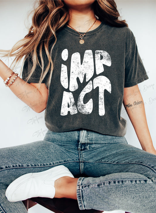 Impact png, Distressed Impact png, Digital Design, Impact High School