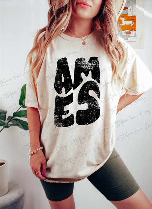 AMES png, Distressed Ames png, Digital Design, Ames High School