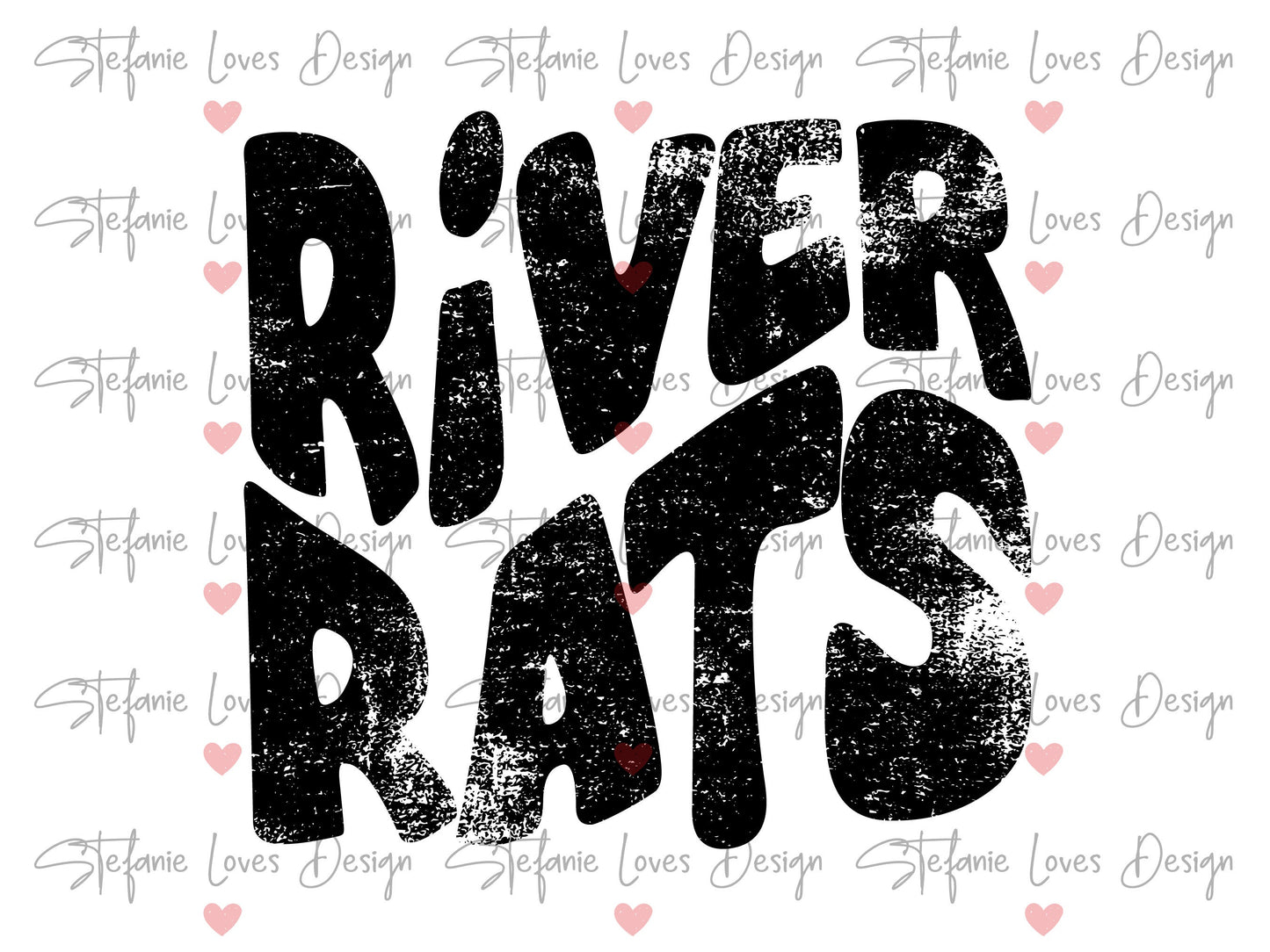 River Rats png, Distressed River Rats Mascot png, Digital Design, River Rats High School