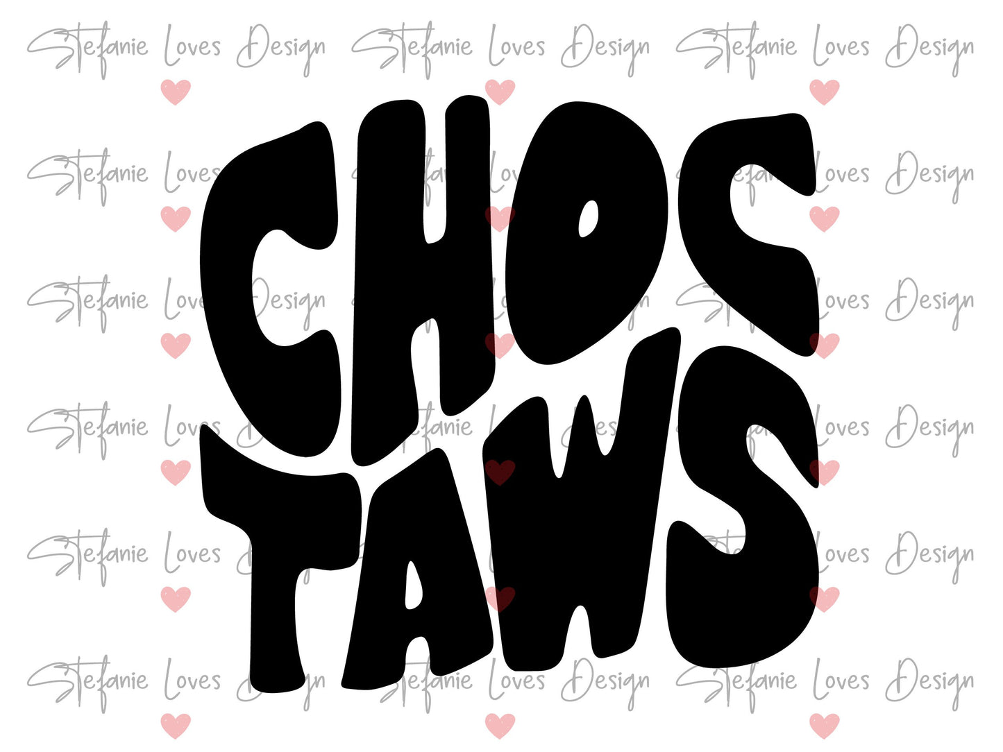 Choctaws SVG, Choctaws, Retro Wavy Letter Digital Design