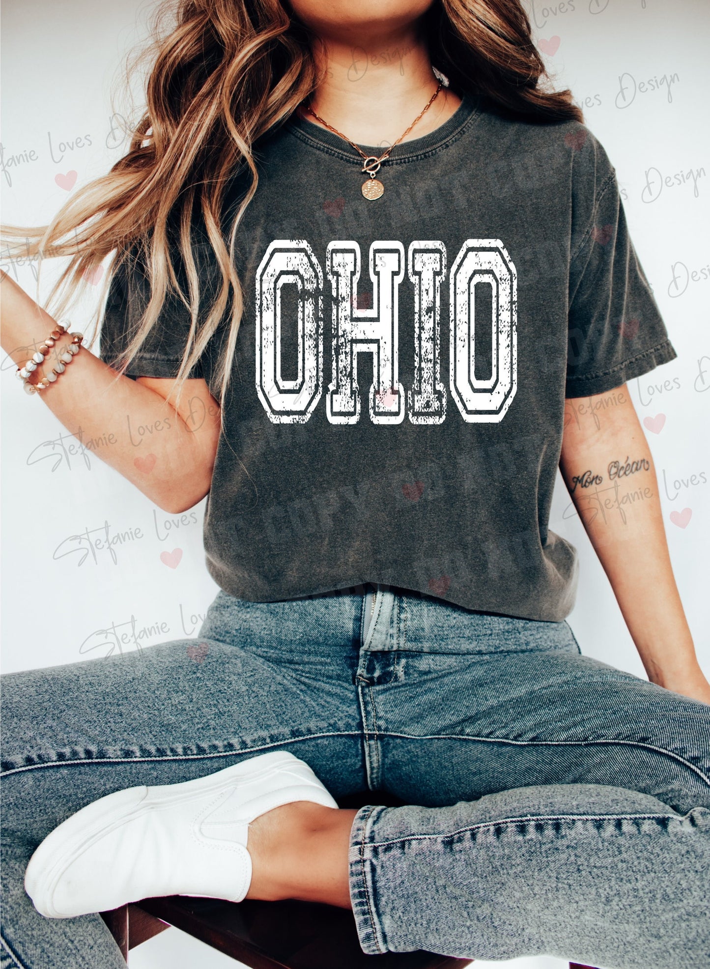 Ohio Distressed Design png and svg, Digital Design