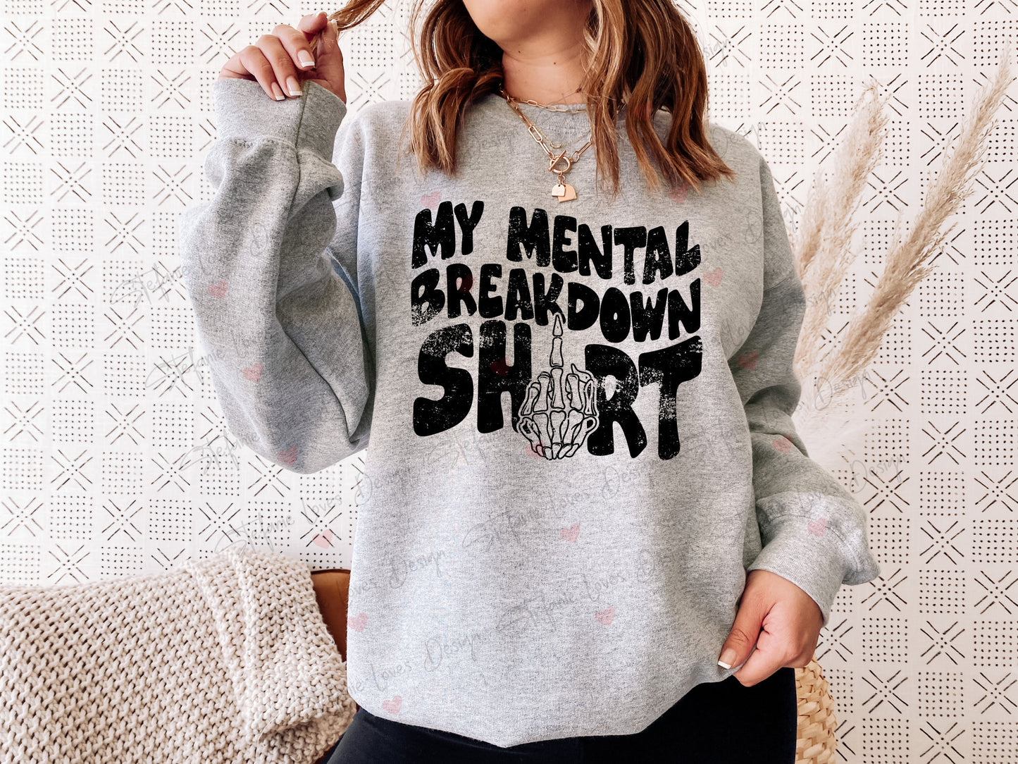 Mental Health png, My Mental Breakdown Distressed PNG, Digital Design