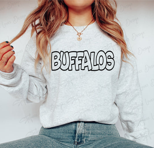 Buffalos svg and png, Buffalos Outline svg, Digital Design