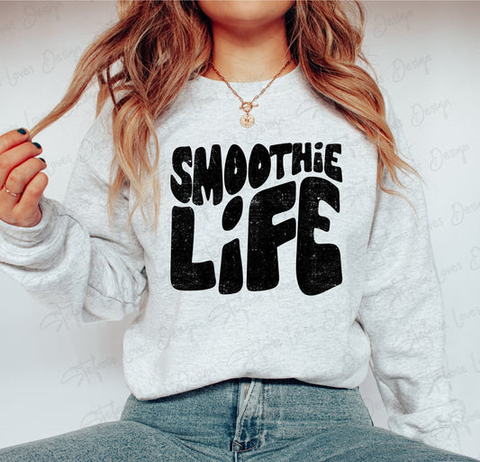 Smoothie Life Distressed png, Digital Design