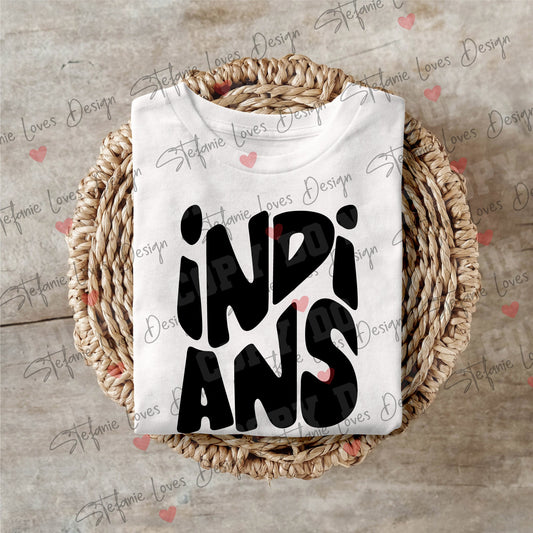 Indians Stacked SVG and PNG, Digital Design