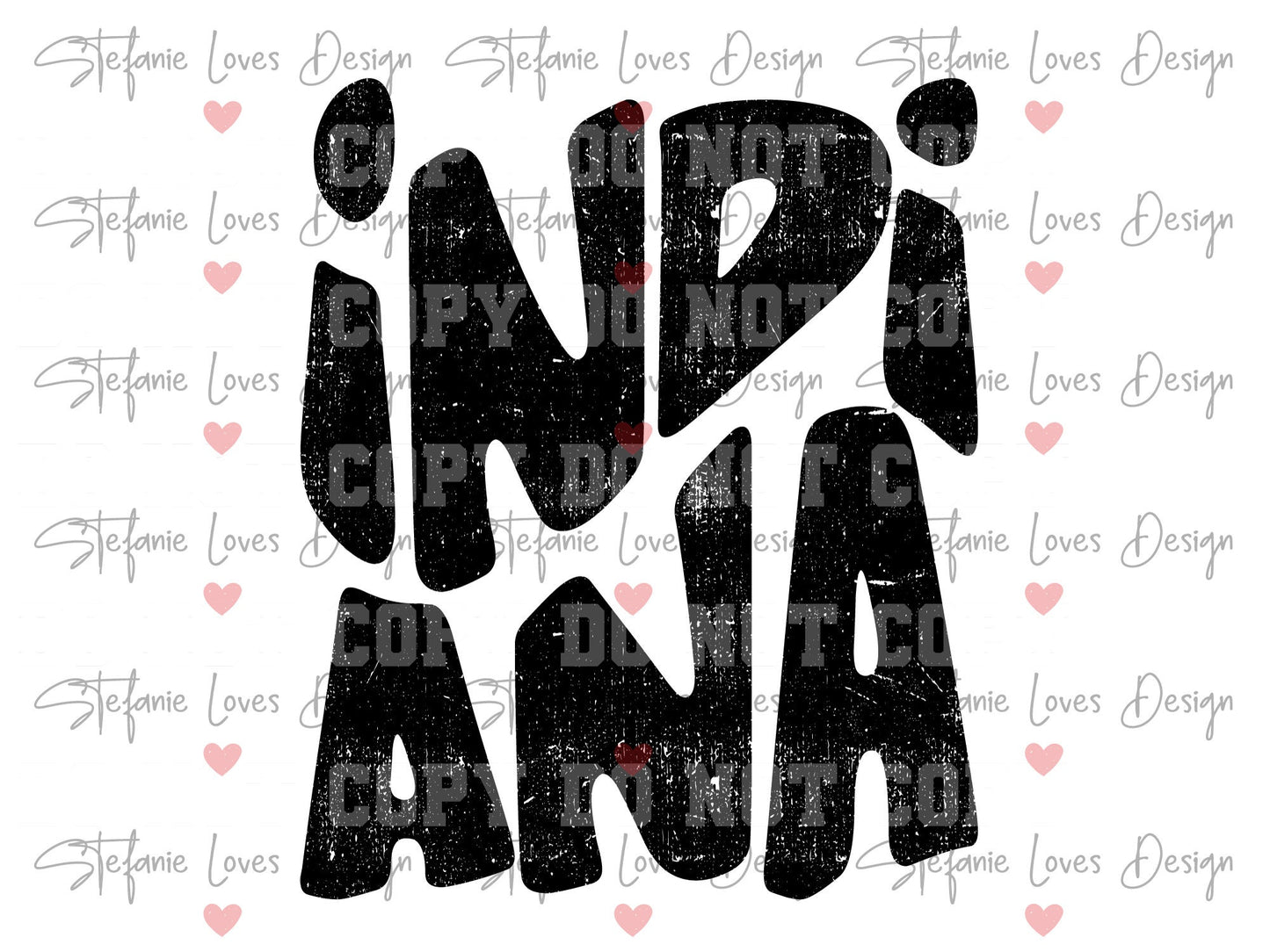 INDIANA png, Distressed Indiana png, Digital Design