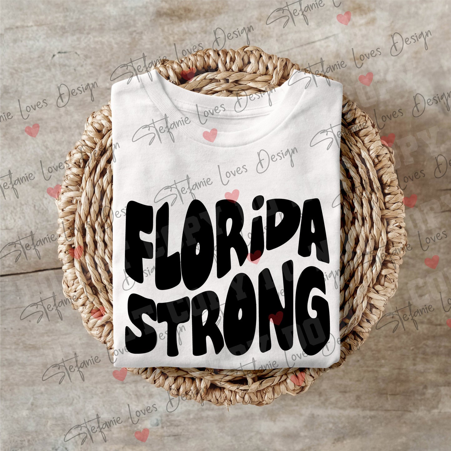 Florida Strong svg png eps, Distressed and Non-distressed digital design