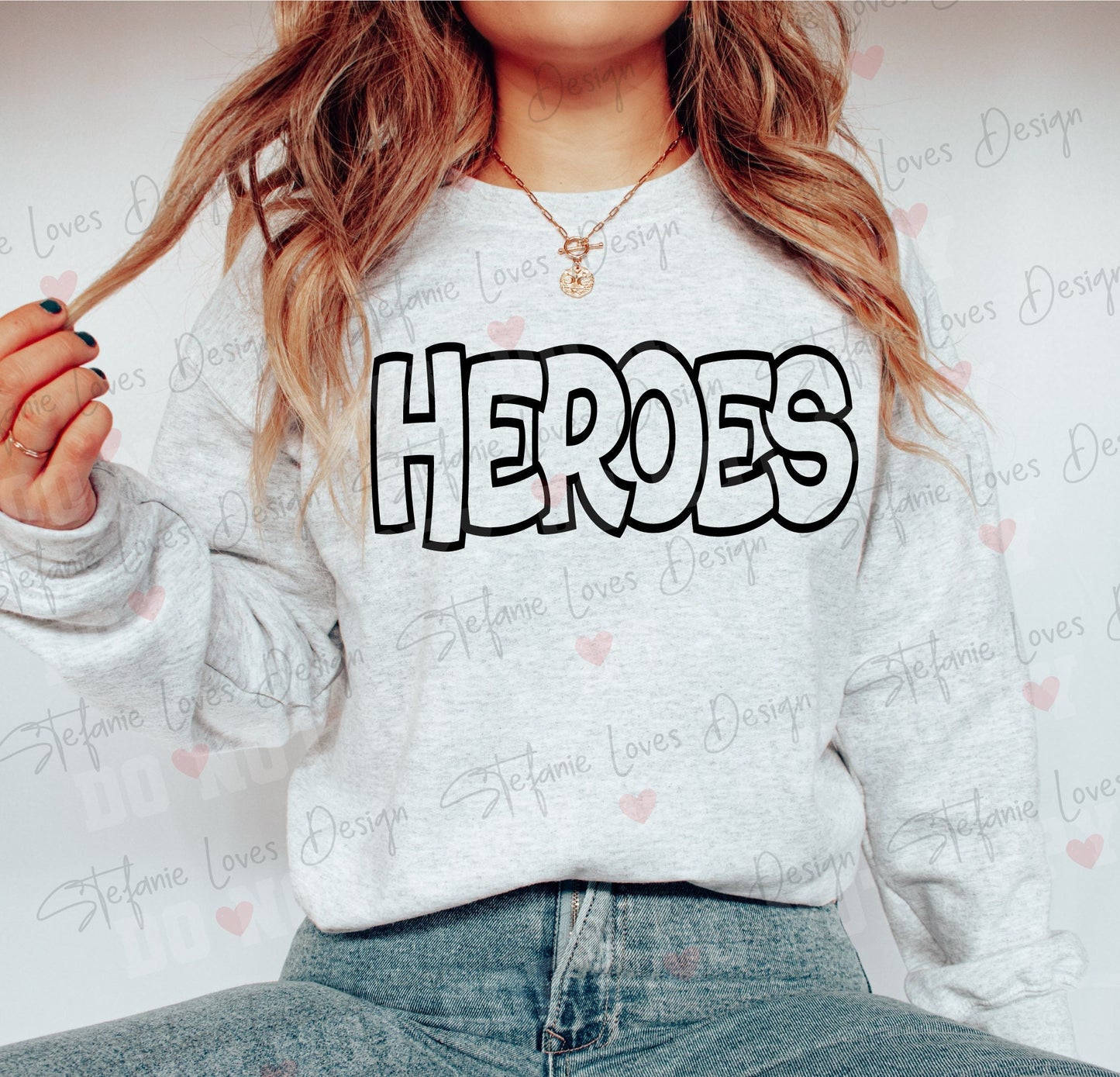 Heroes Outline SVG and PNG, Digital Design