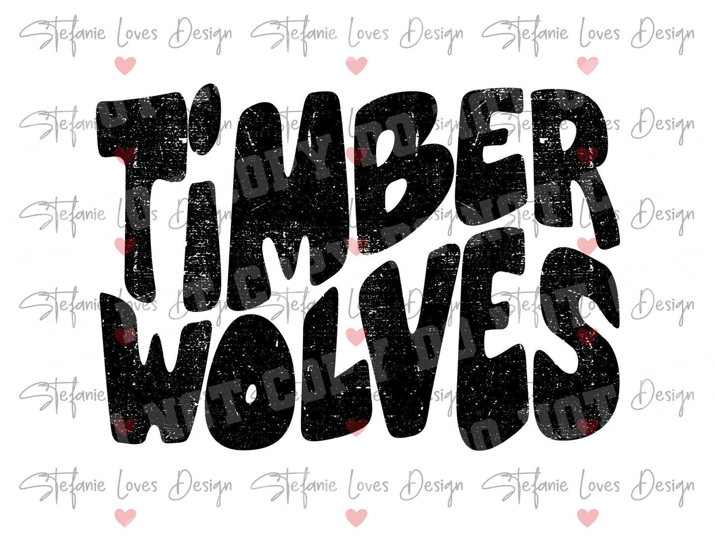 Timberwolves distressed png, Digital Design