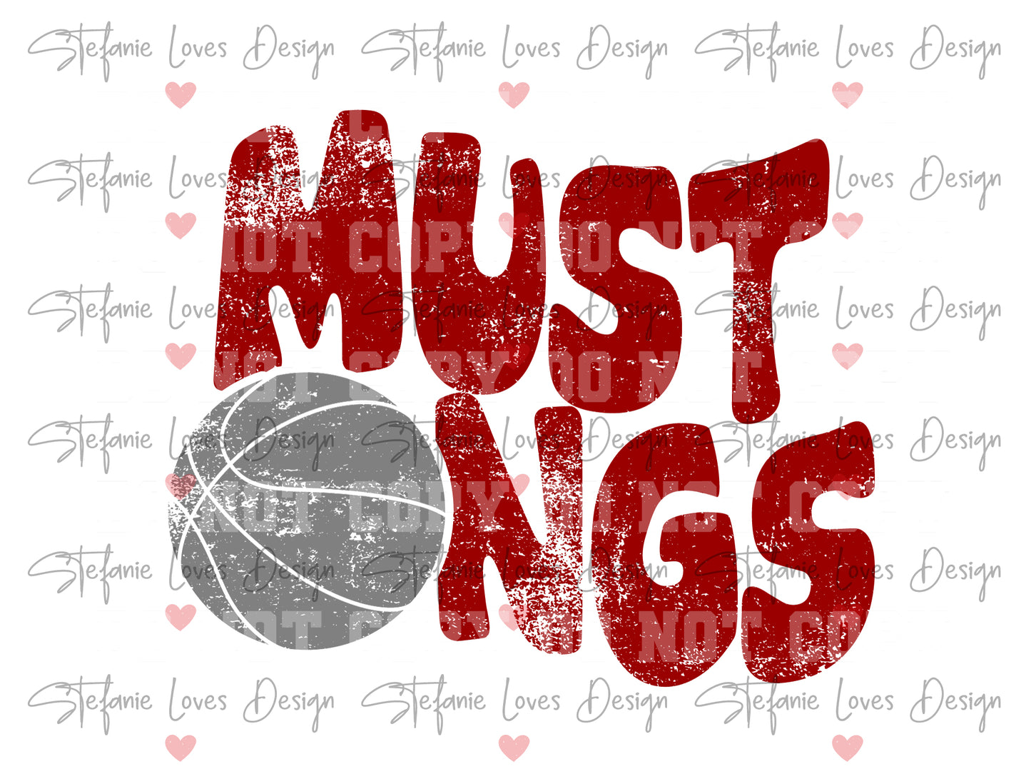 Mustangs Basketball png, Digital Design