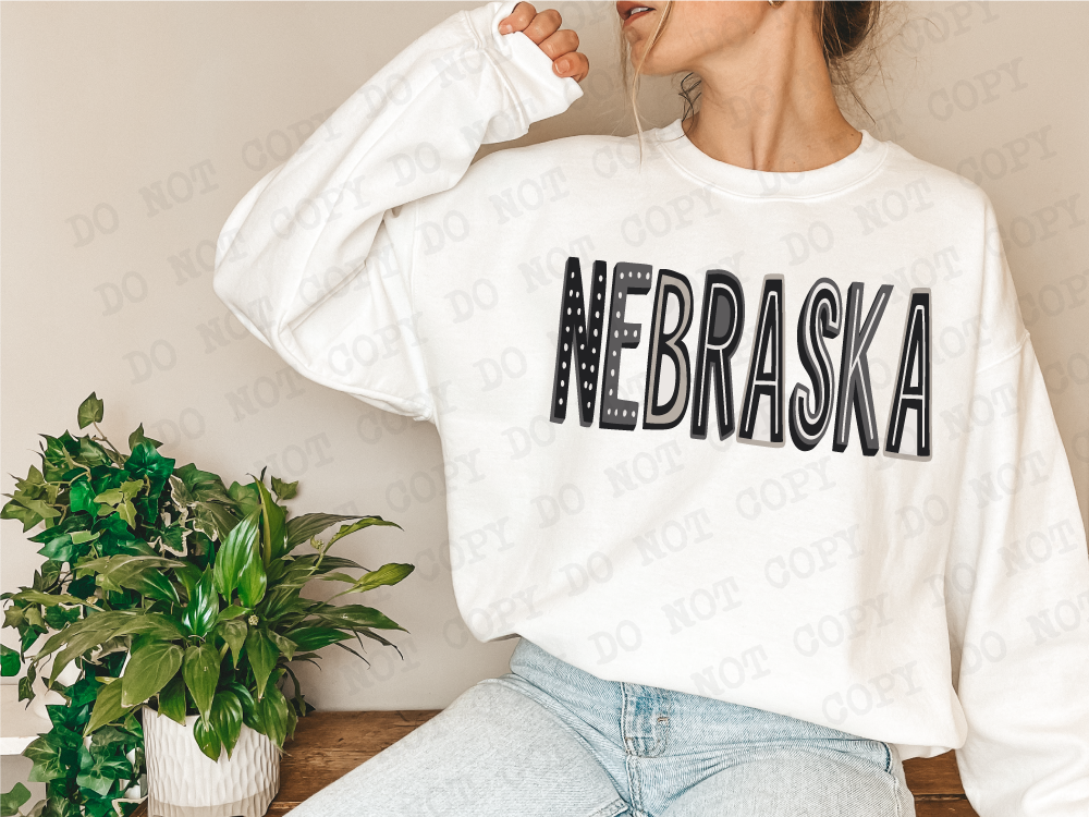 Nebraska Cute Font Neutral svg png, Digital Design