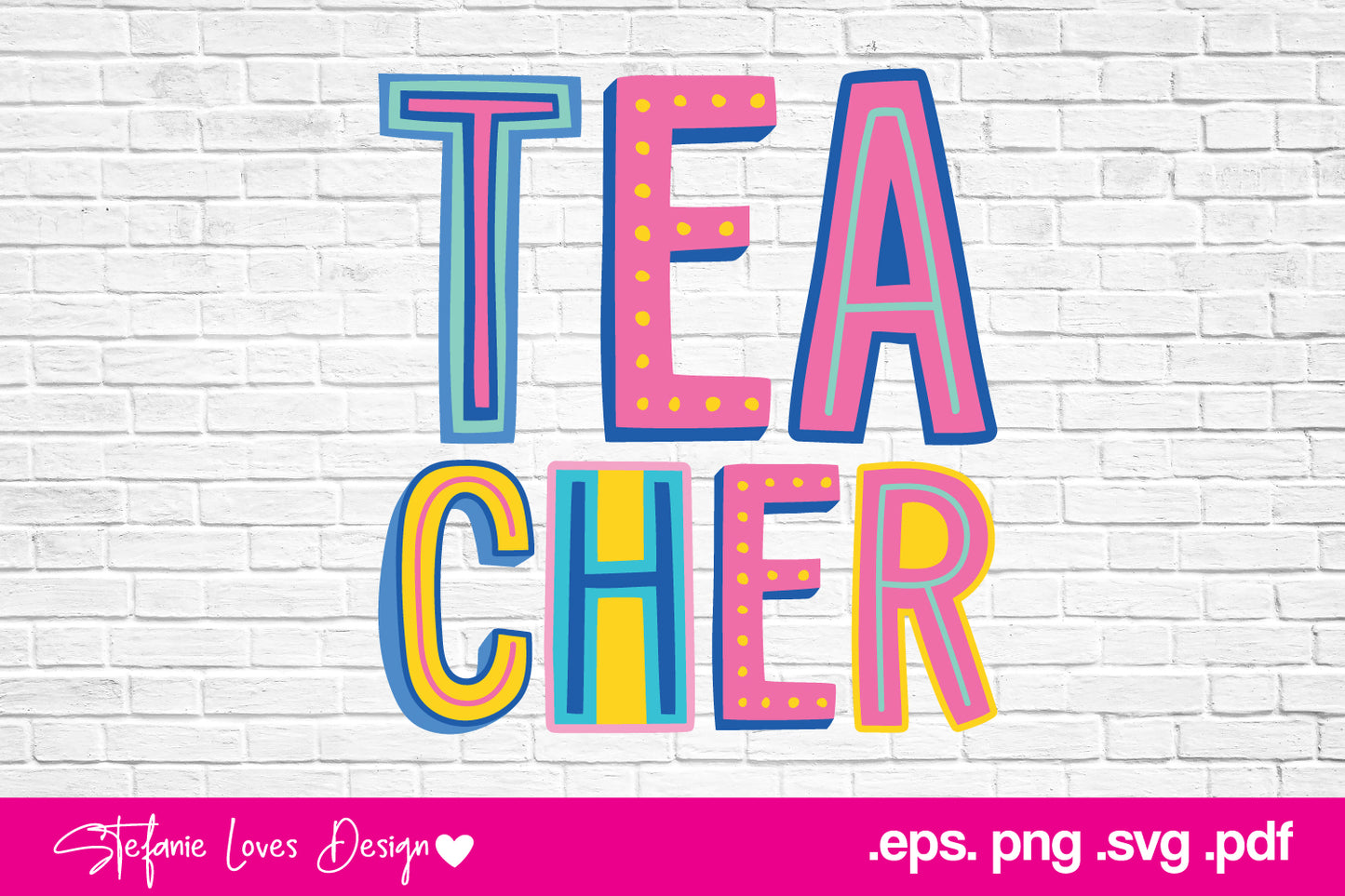 Teacher Cute Font svg eps pdf png, Digital Design
